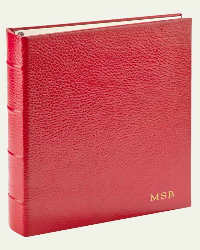 Medium Clear Pocket Leather Photo Album